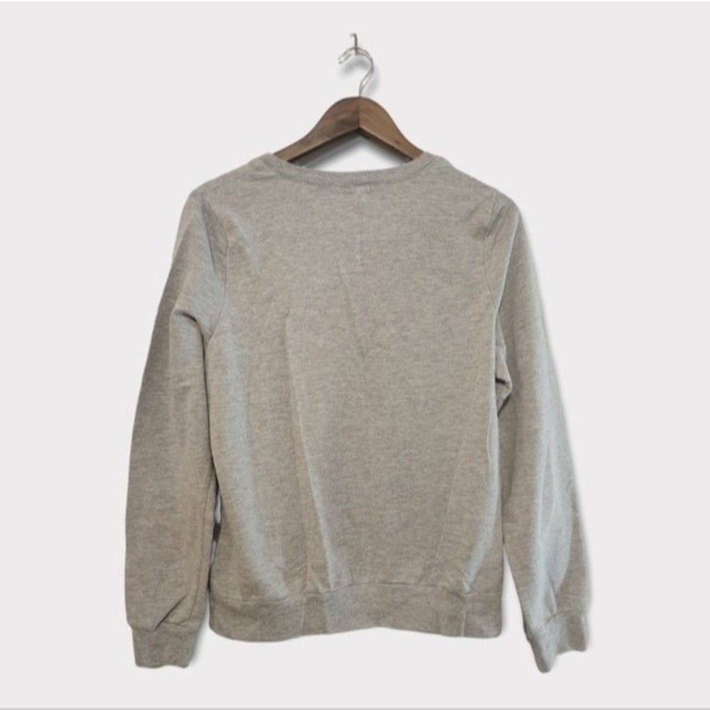 True Craft Gray Ruffle Sweatshirt - Picture 4 of 5
